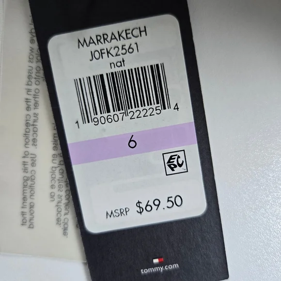 NWT Tommy Hilfiger Cream Casual Peekaboo Ankle Cuff Pants with Drawstring Sz 6 - Picture 7 of 12